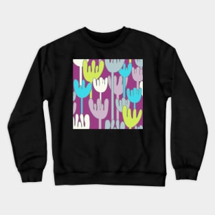 Modern abstract tulip flowers Crewneck Sweatshirt